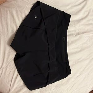 Lululemon black speed up shorts
